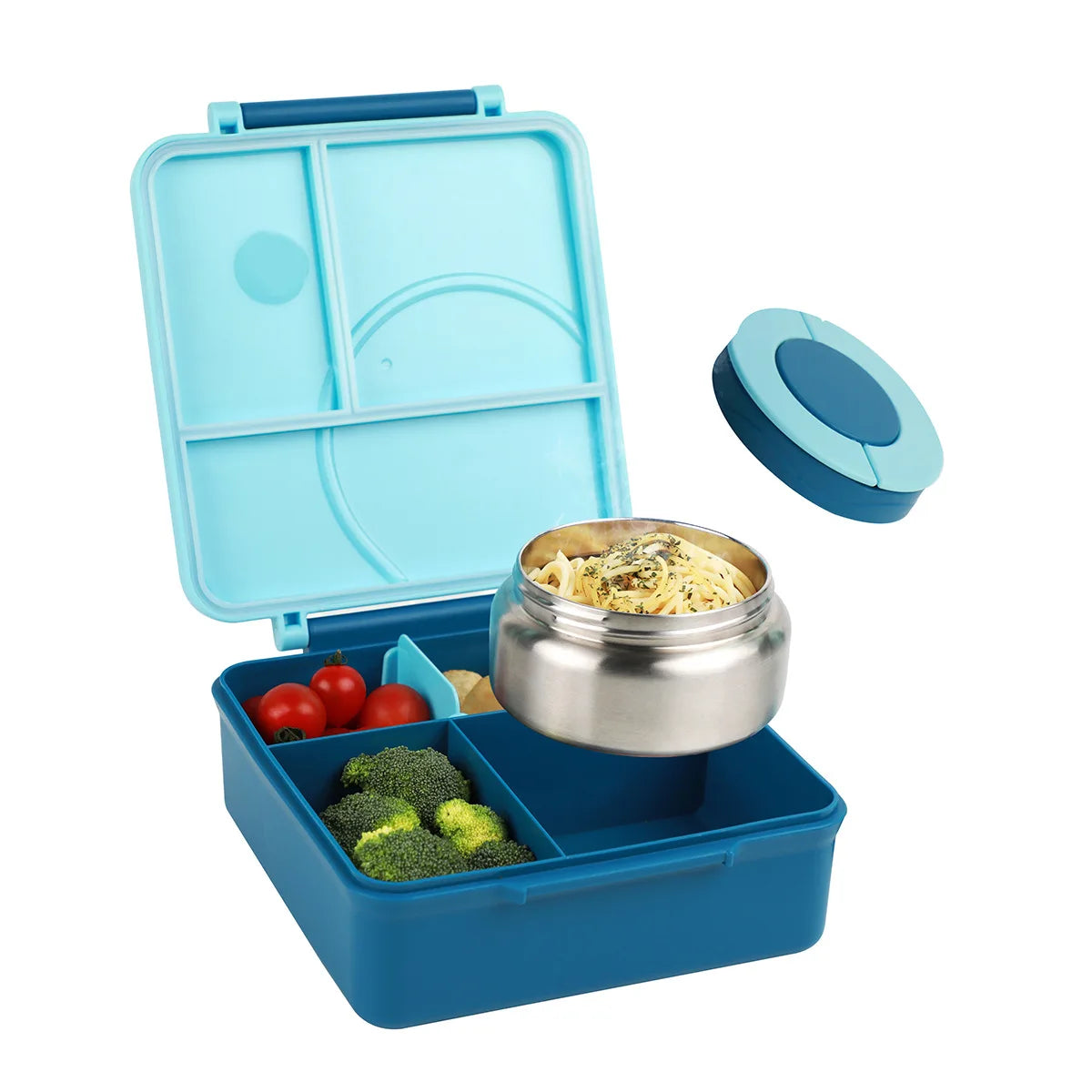 Four-Grid Lunch Box con Bowl para Sopa